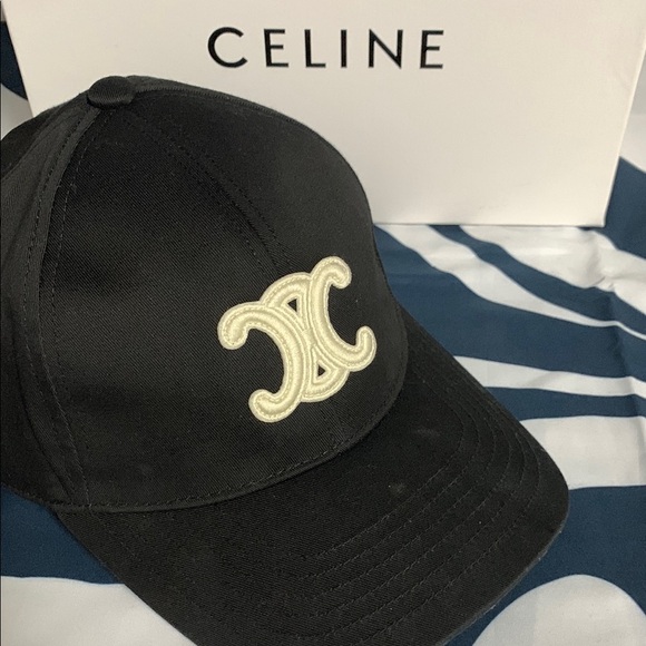 Celine Black Cap with Logo - Picture 1 of 5